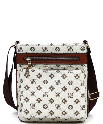 CM Monogram Crossbody Bag CM1238 IVORY